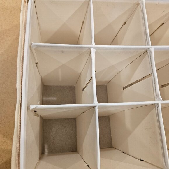 RARE LENOX SET 12 STEMWARE SAVER QUILTED ZIPPERED CRYSTAL GLASS GOBLET STORAGE - Picture 2 of 11